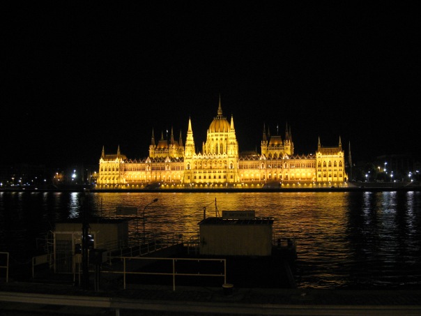 Danube and Hungarian Parliament at Night