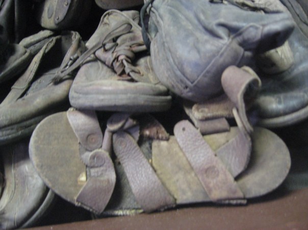 A sandal belonging to a 6-7 years old Jewish boy